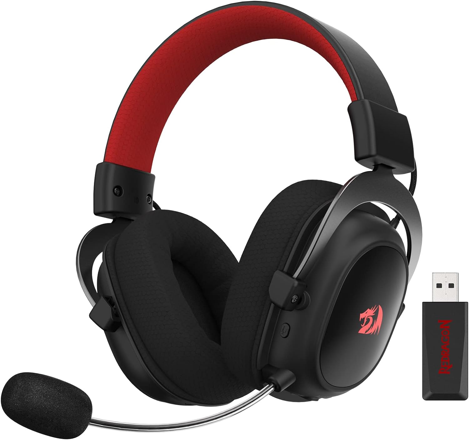 REDRAGON ZEUS PRO - AUDIFONOS GAMING INALAMBRICO, RGB, NEGRO