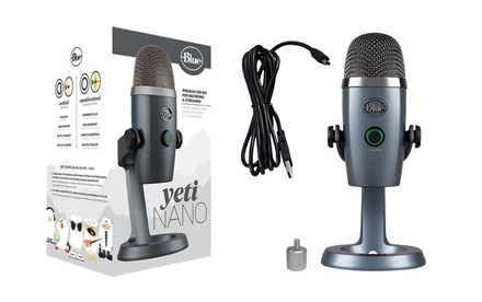 Blue Microphones Yeti Nano - Micrófono - USB - Accesorios