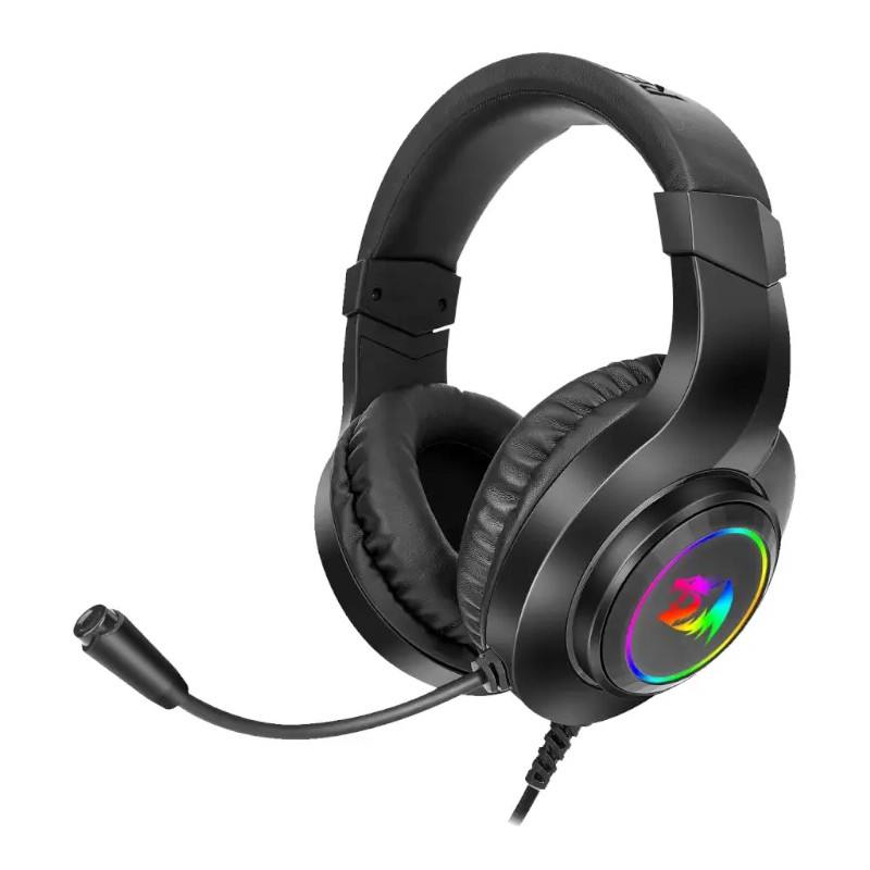 REDRAGON HYLAS - AUDIFONOS GAMING, 3,5MM/USB, NEGRO