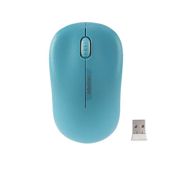 Meetion R545 Mouse Inalambrico - 2.4GHz / 10m / Cyan/azul/rosado/blanco/negro