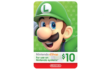 NetCard Nintendo E-Shop 10 - Tarjeta $10 para Compras en Nintendo Store sin necesidad de tener tarjeta de crédito