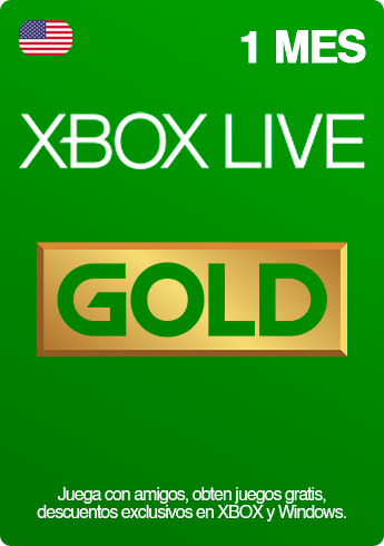 Xbox Store USA - Suscripción Xbox Live Gold 1 mes