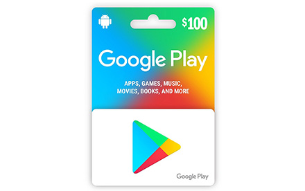 Google PlayCard 100 - Tarjeta $100 para Compras en Google PlayStore sin necesidad de tener tarjeta de crédito