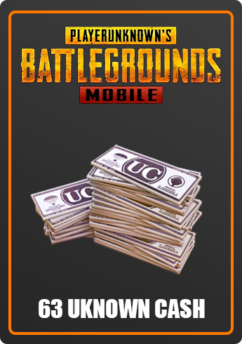 PUBG Mobile - Recarga Unknown Cash 60 UC + 3 Bonus
