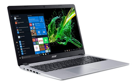 Acer Aspire Laptop portátil delgada, pantalla IPS Full HD de 15.6 pulgadas, AMD Ryzen 3 3200U, gráficos Vega 3, 4GB DDR4, 128GB SSD, teclado retroiluminado