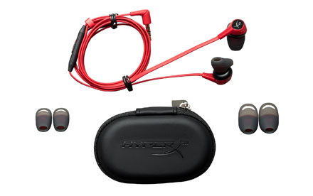 HyperX Cloud Earbuds - Auriculares internos con micro - auriculares de oído - HX-HSCEB-RD - Accesorios